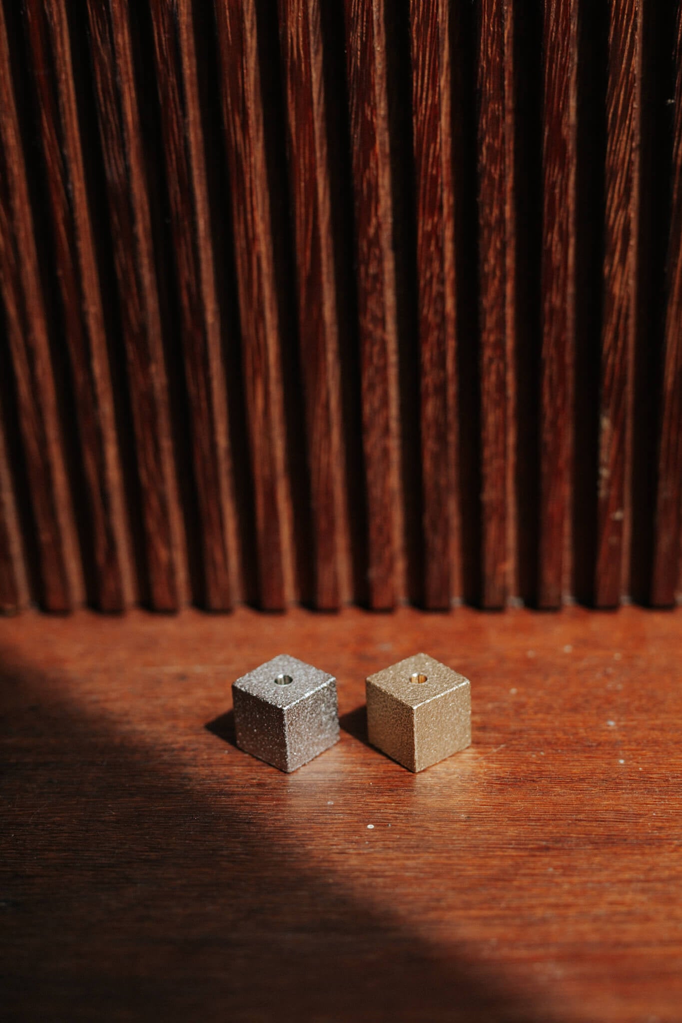 Hand Hammered Brass Cube Incense Holder  真鍮 香立 キューブ by Sumitani Saburo Shoten